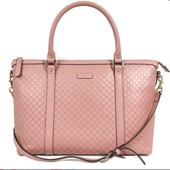 Gucci Handbags - Gucci Micro Guccissima Pink Leather Satchel Bag